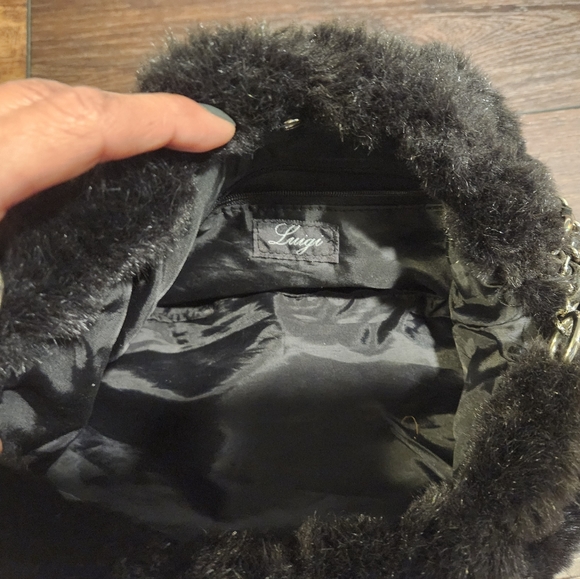 Beautiful Quilted Faux Fur Hobo Bag - Picture 13 of 16
